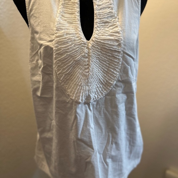 Tan pants with white blouse “Duo” Mossimo Blouse pants unknown. - Picture 7 of 8